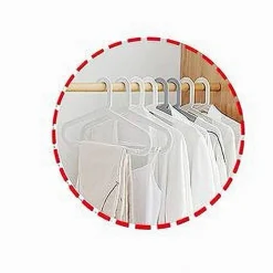 SET 5 PZ GRUCCE STAMPELLE APPENDIABITI IN PLASTICA BEIGE VESTITI PANTALONI 87685