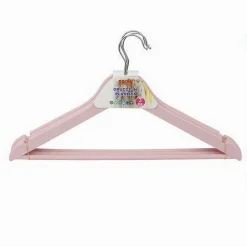 SET 3 PZ GRUCCE STAMPELLE IN PLASTICA APPENDIABITI VESTITI PANTALONI ROSA 79318