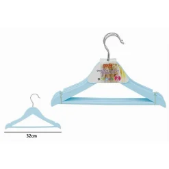 SET 3 PZ GRUCCE STAMPELLE APPENDIABITI VESTITI PANTALONI BAMBINI AZZURRO 79311