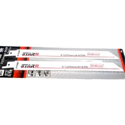 SET 2 PZ LAMA DA 225 MM PER SEGA SEGHETTO A GATTUCCIO PER METALLO FERRO SIMILARI