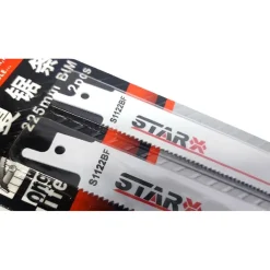 SET 2 PZ LAMA DA 225 MM PER SEGA SEGHETTO A GATTUCCIO PER METALLO FERRO SIMILARI