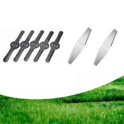 SET 7 PZ LAME DI RICAMBIO PER DECESPUGLIATORE TAGLIAERBA A BATTERIA ART. 07393