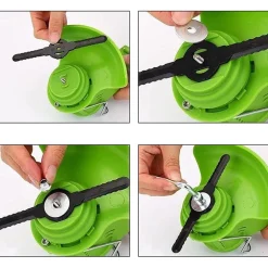 SET 7 PZ LAME DI RICAMBIO PER DECESPUGLIATORE TAGLIAERBA A BATTERIA ART. 07393