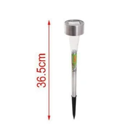 SET 12 PZ LAMPADA SOLARE LED DECORO GIARDINO 36.5 CM A PICCHETTO SILVER 2002987