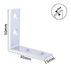 SET 4 PZ LASTRINE AD ANGOLO LASTRINA ANGOLARE 50X50X15X2MM CON VITI MOBILI 57113