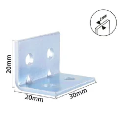 SET 4 PZ LASTRINE LASTRINA AD ANGOLO ANGOLARE 20X20X30X2MM CON VITI MOBILI 57118