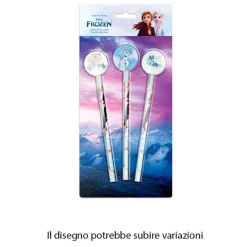 SET 3 PZ MATITE CON GOMMA TEMA FROZEN ACCESSORI PER DISEGNO SCUOLA BAMBINE 955500