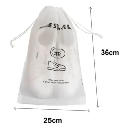 SET 3 PZ ORGANIZER DA VIAGGIO CASA SACCO BORSA PER SCARPE 25X36CM CON COULISSE 87704