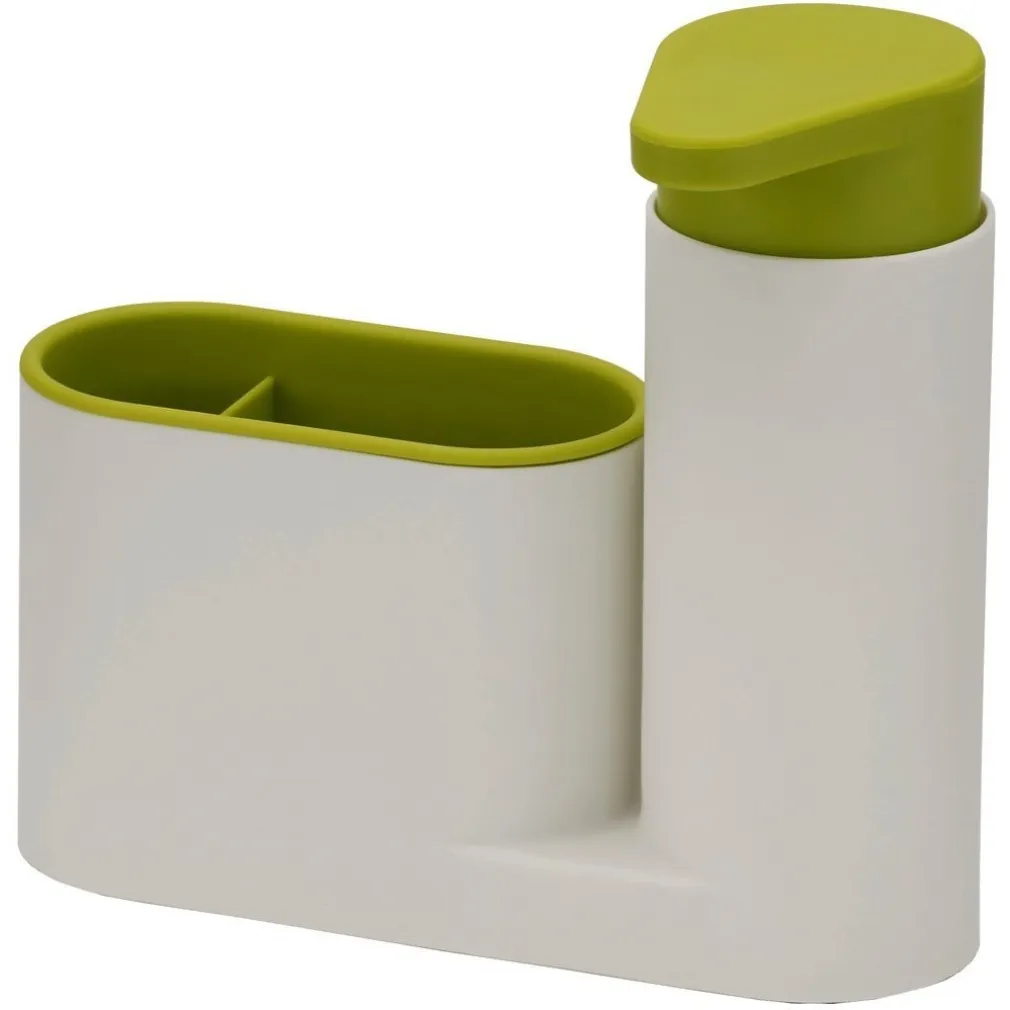 SET 2 PZ ORGANIZER PER LAVELLO DISPENSER DI SAPONE LIQUIDO + CONTENITORE SPUGNE