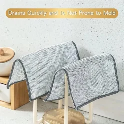 SET 10 PZ PANNI IN FILO METALLICO ANTIGRAFFIO PER PULIRE PIATTI LAVELLI MULTIUSO