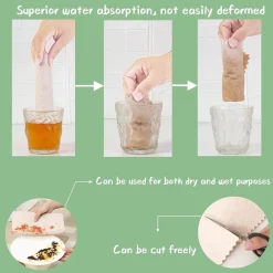 SET 10 PZ PANNI STROFINACCI PER PULIZIA VETRI FINESTRE PIATTI CUCINA RIUTILIZZABILI