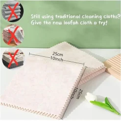 SET 10 PZ PANNI STROFINACCI PER PULIZIA VETRI FINESTRE PIATTI CUCINA RIUTILIZZABILI