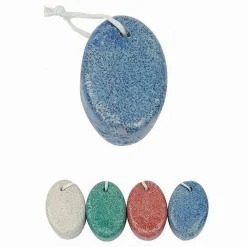 SET 3 PZ PIETRA POMICE OVALE COLORATA NATURALE CURA PIEDI CALLI CHIROPODIA 79288