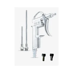 SET 5 PZ. PISTOLA PER ARIA COMPRESSA DG-10 CON ACCESSORI DA COMPRESSORE SOFFIAGGIO BECCUCCIO LUNGO