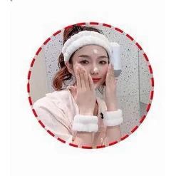 SET 3 PZ POLSINI FASCIA PER CAPELLI VARI MODELLI LAVAGGIO VISO TRATTAMENTI 10757