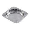 SET 3 PZ. POSACENERE QUADRATO 11x11CM PORTA CENERE ACCIAIO TAVOLO CUCINA ESTERNO