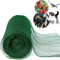 SET 2 PZ RETE ANTI ANIMALI MAGLIA 1X10 MT VERDE SCURO PROTEZIONE PIANTE ORTO 134616