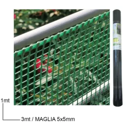 SET 3 PZ RETE PROTETTIVA IN PLASTICA PER AIUOLE 1X3MT A MAGLIA QUADRATA 5X5MM 017860
