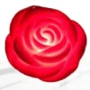 SET 6 PZ ROSA ROSE IN PLASTICA LUMINOSO DECORAZIONE LUCE SAN VALENTINO 6CM 84932
