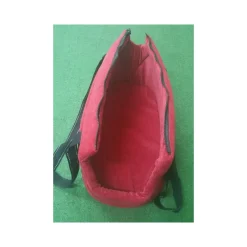 SET 2 PZ. ROSSO BORSE TRAVEL VELLUTINO TRASPORTINO CANE GATTO CRESCITA S M 38X22X22 - 44X27X26 PET FAMILY