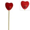SET 12 PZ SPILLONI CON CUORE ROSSO COCCINELLA 3X21X2CM ACCESSORI SAN VALENTINO
