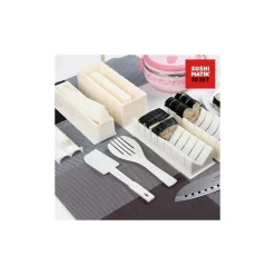 SET 10 PZ SUSHI KIT PREPARA TAGLIA PORTA INVOLTINI MAKI STAMPI FORME CUCINA