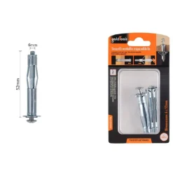 SET 2 PZ TASSELLI METALLICI ESPANDIBILE VITI A ESPANSIONE STILE I 6X52 MM 92855