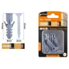 SET 8 PZ VITI VITE CROCE 5X35 MM + TASSELLI CON ALETTE TASSELLO M8 FISCHER 57567