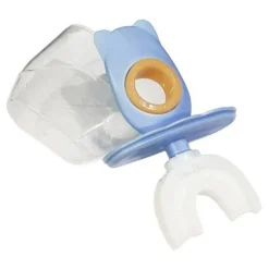 SET 2 SPAZZOLINO DA DENTI PER BAMBINI 2-6 ANNI A FORMA DI U SETOLE IN SILICONE