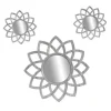 SET 3 SPECCHI PARETE DECORATIVI ANTICATI LIBERA INSTALLAZIONE GIRA 20-35CM 836909