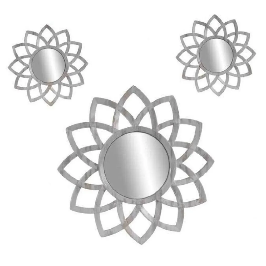 SET 3 SPECCHI PARETE DECORATIVI ANTICATI LIBERA INSTALLAZIONE GIRA 20-35CM 836909