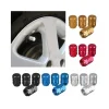 SET 4 TAPPI TAPPO COPRIVALVOLE PROTEZIONE PNEUMATICO CROMATO AUTO MOTO BICI