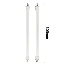 SET 2 TUBI CANDELA DI RICAMBIO PER STUFA AL QUARZO STUFE LUNGHEZZA 205 MM TBQ-01