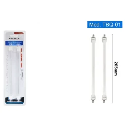 SET 2 TUBI CANDELA DI RICAMBIO PER STUFA AL QUARZO STUFE LUNGHEZZA 205 MM TBQ-01