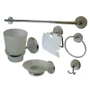 SET ACCESSORI BAGNO CROMATI 6 PZ ARREDO DESIGN BAGNO KIT PORTA ROTOLO SET BAGNO