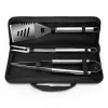 SET ACCESSORI UTENSILI BARBECUE BBQ CON FORCHETTONE PINZA SPATOLA APRIBOTTIGLIA