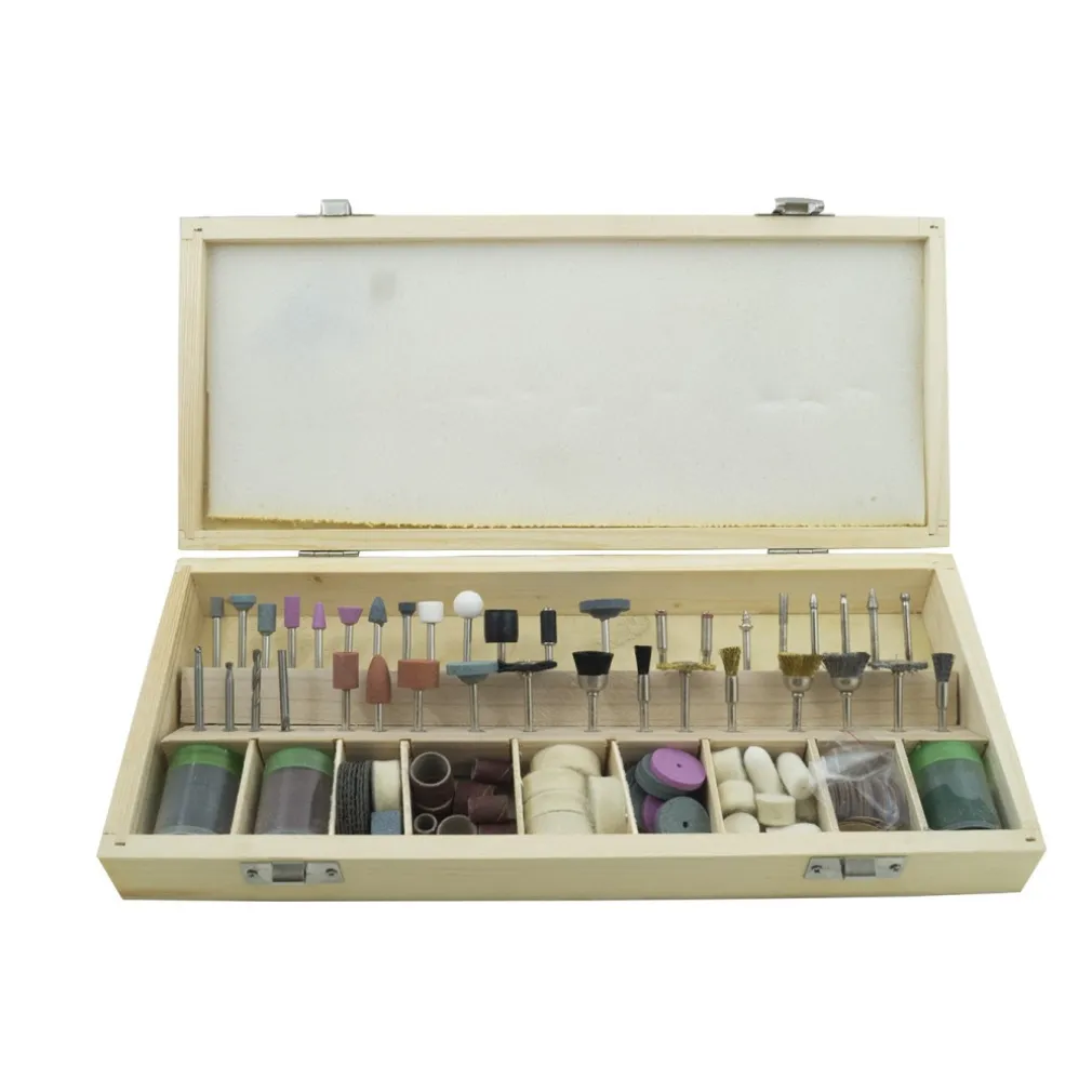 SET ACCESSORI UTENSILI SMERIGLIATRICE MINI TRAPANO PUNTE FRESE 200 PZ MODELLISMO