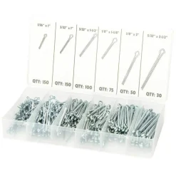 SET ASSORTIMENTO 555 PEZZI COPPIGLIE PERNI FERMI DI SICUREZZA VARIE MISURE