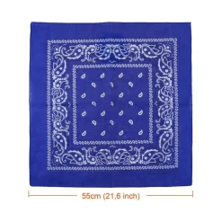 SET BANDANA VARI COLORI PER CAPELLI COLLO SCIARPA FAZZOLETTI DA TASCHINO COTONE