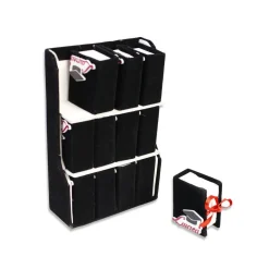 SET BOMBONIERA FESTA DI LAUREA PORTA CONFETTI CON VASSOIO A LIBRO NERO VELLUTO