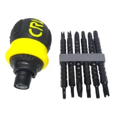 SET CACCIAVITE A CRICCHETTO 13 IN 1 MULTIFUNZIONE INSERTI PUNTE MAGNETICHE 07359