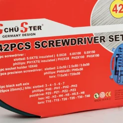 SET CACCIAVITI E PUNTE KIT 42 PEZZI CHROME VANADIUM CON CACCIAVITE DI PRECISIONE