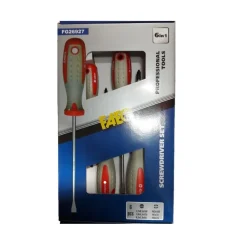 Set cacciaviti giraviti professionali 6 pezzi cromo vanadio 4 flat + 2 Phillips