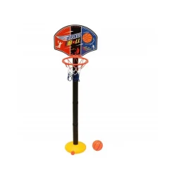 SET CANESTRO 115CM + PALLONE BASKET CON RETE BAMBINI GIOCATTOLO BASE REGOLABILE