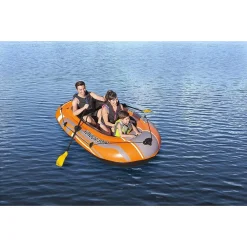 SET CANOTTO GOMMONE KONDOR 3000 232X115X36CM CON REMI 124 CM POMPA MANUALE 61102