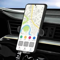 SET CARICABATTERIA WIRELESS PER AUTO 15W SMARTPHONE 3 CONNETTORI MAGNETICI JJT963