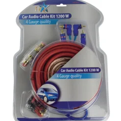 SET CAVI FUSIBILI IMPIANTO STEREO AUDIO AUTO PER ALTE PRESTAZIONI ANTI DISTURBO