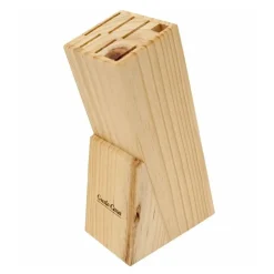 SET CEPPO COLTELLI IN ACCIAIO INOX DA CUCINA 8 PEZZI CON STAND PORTACOLTELLI IN LEGNO