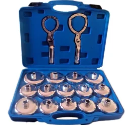 SET CHIAVE A TAZZA PER FILTRO OLIO 16 PZ AUTO UNIVERSALE ATTREZZO OFFICINA