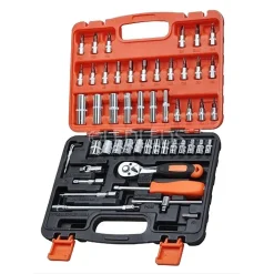 SET CHIAVI A BUSSOLA CON CRICCHETTO 53 PEZZI CHROME VANADIUM IN VALIGETTA